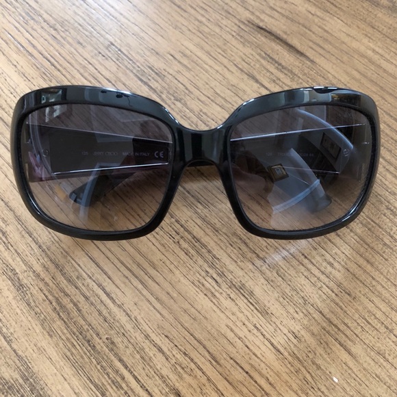 Jimmy Choo Accessories - JIMMY CHOO Trixie/S Wood Striped NSR Sunglasses